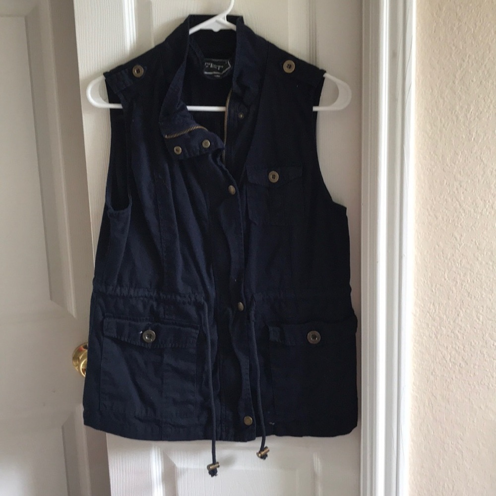 Navy Blue Military Vest